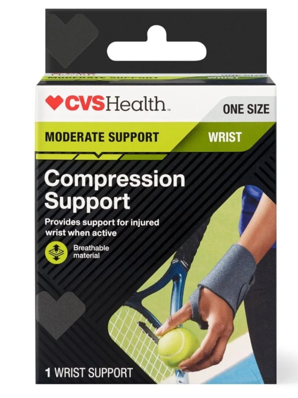CVS Health Wrist Compression Support Adjustable Regular New